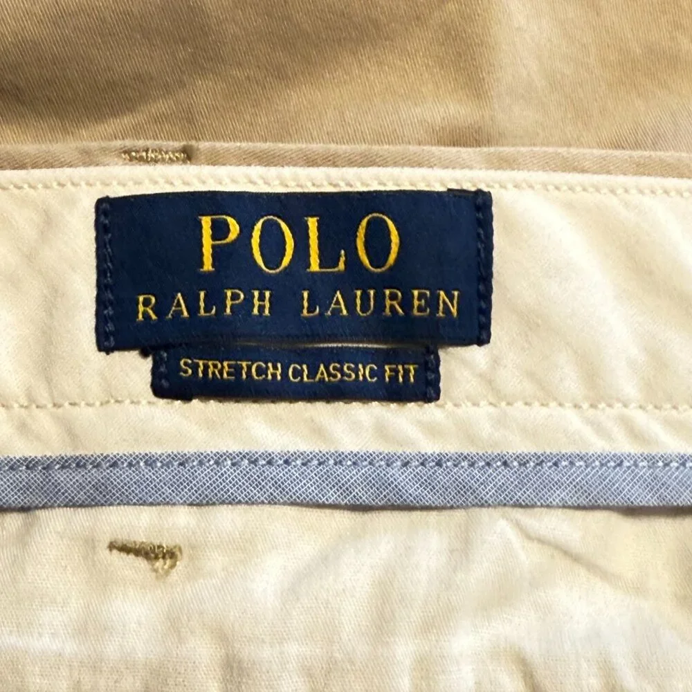 Polo Ralph‎ Lauren Stretch Classic Fit Beige Shorts Men's Size 42Tall Comfort